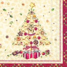 Weihnachtsbaum voller Gebäck - Christmas tree full of pastries - Arbre de Noël plein de pâtisseries