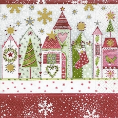 weihnachtlich beschmückte Häuser - festively decorated houses - maisons décorées