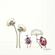Marienkäfer & Pusteblumen - Ladybugs & Dandelions - Coccinelles et pissenlits