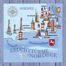 Leuchttürme an der Nordsee - Lighthouses on the North Sea - Phares sur la mer du Nord