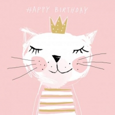 Herzlichen Glückwunsch Prinzessin Katze Mia - Congratulations princess cat Mia - Félicitations chat princesse Mia