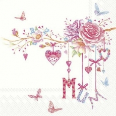 Rosen, Schmetterlinge & Liebesbotschaft an Mama - Roses, butterflies & love message to mom - Roses, papillons et message d amour à maman