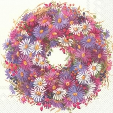 schöner Blumenkranz - beautiful flower wreath - belle couronne de fleurs