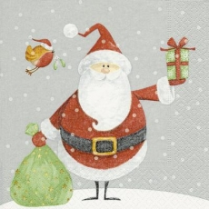 Weihnachtsmann & Rotkehlchen bringen Geschenke - Santa Claus & Robins bring gifts - Père Noël et Robins apportent des cadeaux