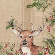 weihnachtlicher Hirsch - Christmas deer - Cerf de noel