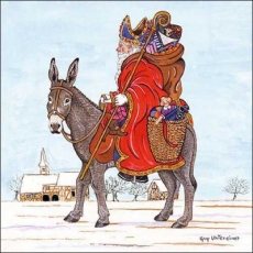 Esel & Weihnachtsmann - Donkey & Santa Claus - Âne et le père noël