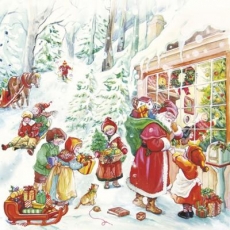 Alle haben Spass und feiern Weihnachten mit dem Weihnachtsmann - Everyone is having fun and celebrating Christmas with Santa - Tout le monde s amuse et fête Noël avec le Père Noël