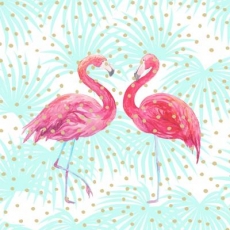 2 Flamingos 2 flamants roses