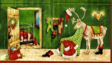Pause für Weihnachtsmann & Rentier - Sleepy reindeer