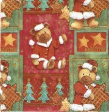 13 süße Weihnachtsteddies - 13 cute christmas plush bears - 13 ours en peluche de Noël