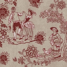 Nostalgisches vom Land rot - Country living - Toile de jour