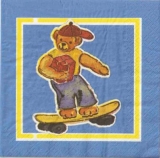Teddy- mit Scateboard, Torte, Geschenken & als Koch - 4 Teddy bears