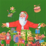 Weihnachtsmann & Geschenke grün