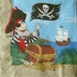 Pirat mit seinem Schatz