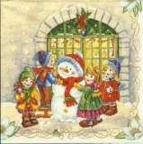 Kinder & der Schneemann - Children & the Snowman - Enfants et le bonhomme de neige
