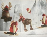 Erzgebirge Figuren - Santas, Elch & Rentier
