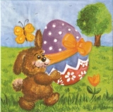 Osterhase mit groooßem Osterei & Schmetterling - My big easter egg