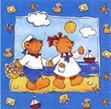 Teddy-Spaziergang am Strand - Walk at the beach, plush bear couple - Marchez à la plage, ours en peluche couple