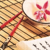 asiatisch Speisen mit Orchidee - Asian cuisine & Lotus