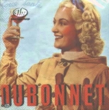 Dubonnet - Nostalgische Frau mit einem Glas Wein - Notalgic woman with a glass of wine - Femme nostalgique avec un verre de vin