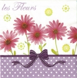 Blumen & lila Schleife - Les Fleurs