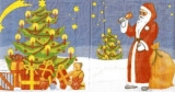 Weihnachtsmann läutet zur Bescherung - Father Christmas - Père Noël