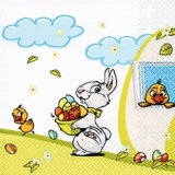 Hase in Ostervorbereitungen - Rabbit in Easter preparations - Lapin dans les préparations de Pâques