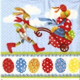 Osterhase bringt Ostereier - Easter bunny & Easter eggs - Lapin de Pâques & oeufs de Pâques