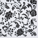 Schwarzes Blumenmuster - Black flower pattern - Arabesque