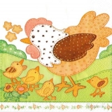 Henne mit ihren Küken - Hen with her chicks - Poule et ses poussins