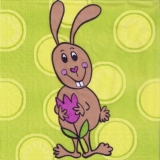 Hasi mit Tulpe - Bunny with tulip - Lapin avec tulipe