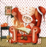 Weihnachtsmann mit Brille - Santa Claus with Glases - Père Noël avec des lunettes