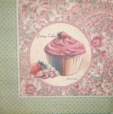 Edles Erdbeertörtchen - Elegant Strawberry Muffin Cupcake - Elégant petit gâteau aux fraises