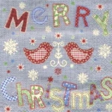Gesticktes - Stitched Merry Christmas - Brodé