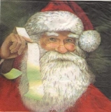 Weihnachtsmann mit Wunschzettel - Santa Claus with wish list - Père Noël avec liste de souhaits
