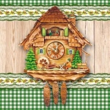 Wunderschöne, ländliche Holzuhr - Kuckucksuhr - Beautiful, rural Wooden Clock - Cuckoo Clock - Belle, horloge en bois rural - Coucou horloge