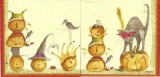Raben, Katze & Kürbisse -  Ravens, cat & pumpkins - Corbeaux, chat et citrouilles