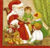 Weihnachtsmann & Kinder - Eine Weinachtsgeschichte - Santa reading for the kids - Père noël et les enfants - une histoire de noël
