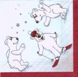 Eisbären spielen im Schnee - Polar bears playing in the snow -  Ours polaires jouant dans la neige