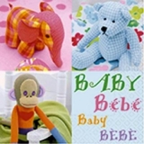 Kuscheltiere für das Baby: Elefant, Affe, Teddy - Stuffed Animals for Baby: elephant, monkey - Animaux en peluche pour bébé: éléphant, singe