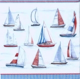Viele kleine Segelboote, Segeln - Many small sailboats, sailing - Beaucoup de petits voiliers, voiles