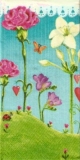Herziger Blumengarten mit Marienkäfer & Schmetterlingen - Flowers, hearts, ladybirds & butterflies - Fleurs, coeurs, coccinelles & papillons