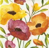 Wunderschöne Mohnblumen, Aquarell - Beautiful Poppies - Beaux pavots