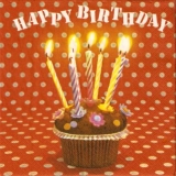Geburtstags-Törtchen, Kerzen - Birthday cake, candles - Gâteaux d anniversaire, bougies