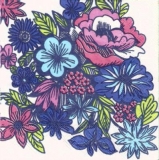 Wunderschön gemalter Blumenstrauß - Beautifully painted bouquet - Bouquet joliment peintes