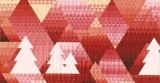 Weihnachtsbaum-Muster in rot -  Christmas tree pattern in red - Motif de larbre de Noël en rouge