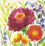 Wunderschöne Aquarell-Blumen - Beautiful Watercolor Flowers - Belle aquarelle florale