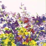 Bunt gemalte Blumen, Elisabeth - Colorful Painted Flowers - Fleurs peintes colorées