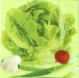 Frischer Salat mit Radieschen, Gurke & Lauchzwiebel - Fresh salad with radishes, cucumber & spring onion - Salade fraîche avec des radis, concombre & oignon de printemps