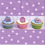 Törtchen mit Blüten - Cupcakes wth flowers - Petits gâteaux avec des fleurs